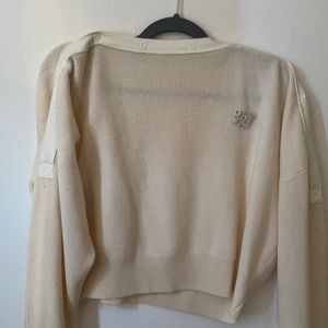 Wang 100 wool crop sweater New